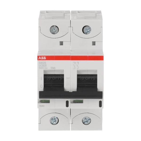 ABB - HLS-Sicherungsautomat 2-polig Charakteristik B Bemessungsstrom 20A AC/DC Anwend