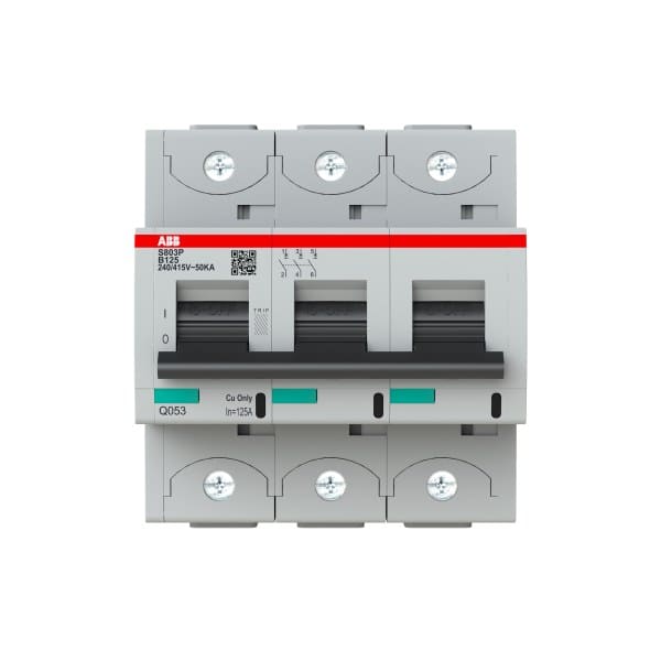 ABB - HLS-Sicherungsautomat 3-polig Charakteristik B Bemessungsstrom 125A 50kA/400VAC