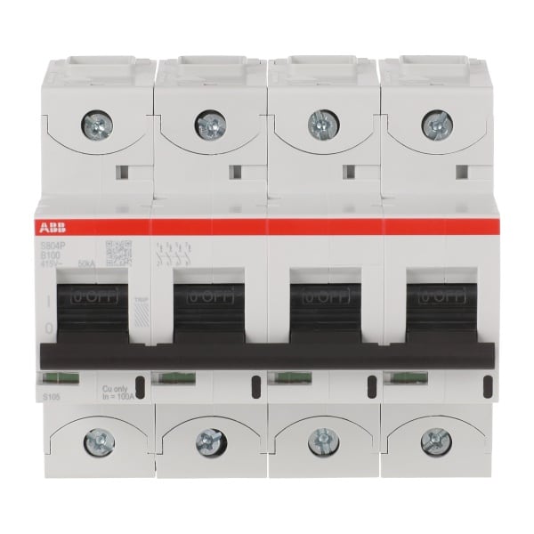 ABB - HLS-Sicherungsautomat 4-polig Charakteristik B Bemessungsstrom 100A 50kA/400VAC