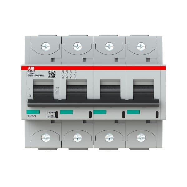 ABB - HLS-Sicherungsautomat 4-polig Charakteristik D Bemessungsstrom 125A 50kA/400VAC