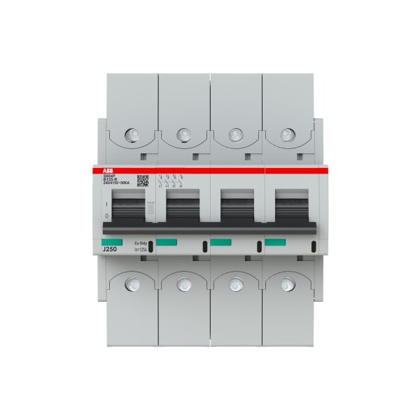 ABB - HLS-Sicherungsautomat 4-polig Char B 125A 50kA/400VAC Ringkabelschuhanschluss
