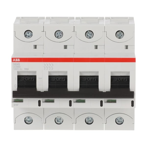ABB - HLS-Sicherungsautomat 4-polig Charakteristik B Bemessungsstrom 50A AC/DC Anwend