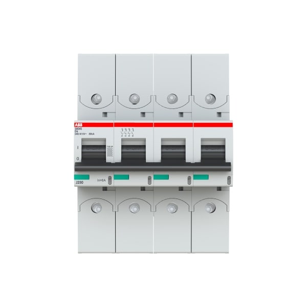 ABB - HLS-Sicherungsautomat 4-polig Char D 6A 50kA/400VAC Ringkabelschuhanschluss