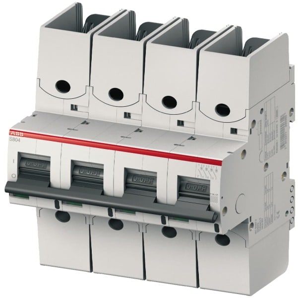 ABB - HLS-Sicherungsautomat 4-polig Char B 8A 50kA/400VAC Ringkabelschuhanschluss