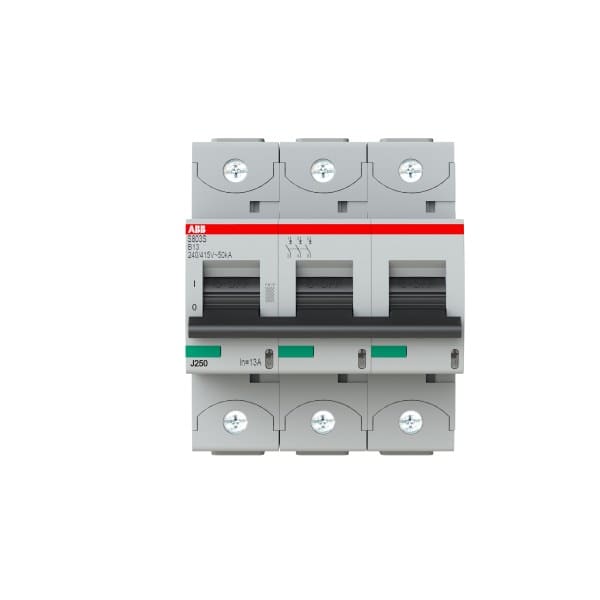 ABB - HLS-Sicherungsautomat 3-polig Charakteristik B Bemessungsstrom 13A 50kA/400VAC