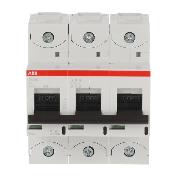 ABB - HLS-Sicherungsautomat 3-polig Charakteristik D Bemessungsstrom 16A 50kA/400VAC