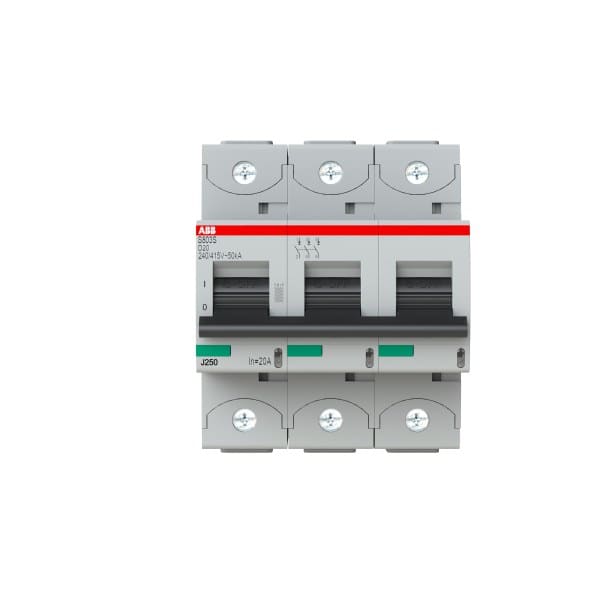 ABB - HLS-Sicherungsautomat 3-polig Charakteristik D Bemessungsstrom 20A 50kA/400VAC