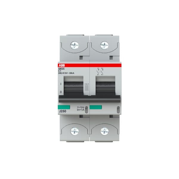 ABB - HLS-Sicherungsautomat 2-polig Charakteristik C Bemessungsstrom 1A 50kA/400VAC