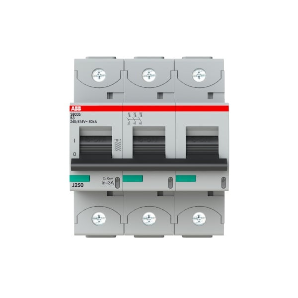 ABB - HLS-Sicherungsautomat 3-polig Charakteristik B Bemessungsstrom 3A 50kA/400VAC