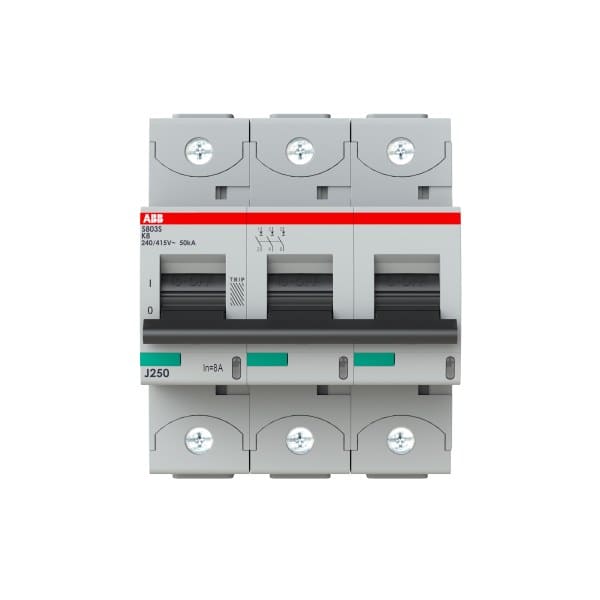 ABB - HLS-Sicherungsautomat 3-polig Charakteristik K Bemessungsstrom 8A 50kA/400VAC