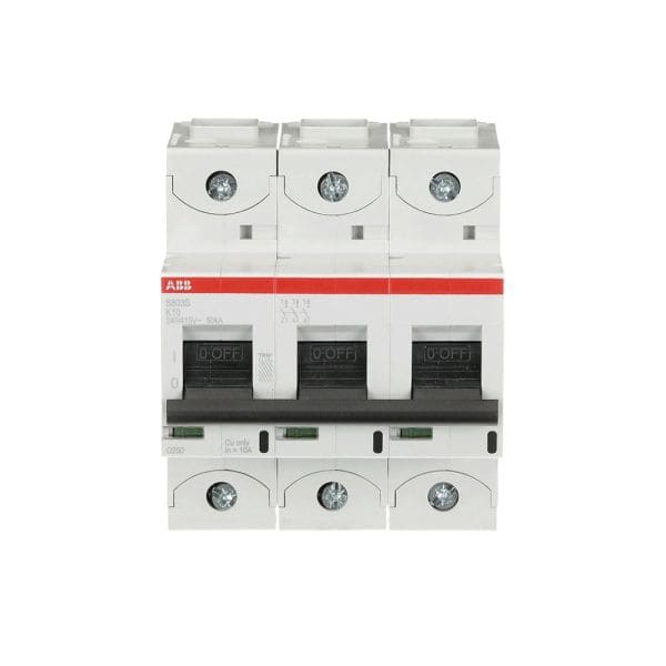 ABB - HLS-Sicherungsautomat 3-polig Charakteristik K Bemessungsstrom 10A 50kA/400VAC