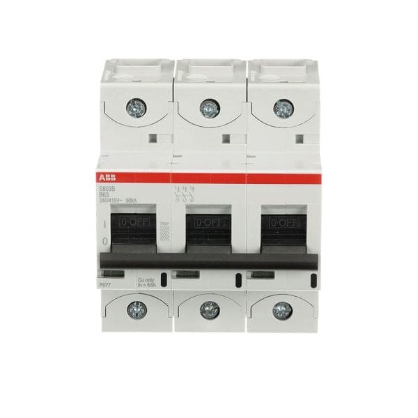 ABB - HLS-Sicherungsautomat 3-polig Charakteristik B Bemessungsstrom 63A 50kA/400VAC