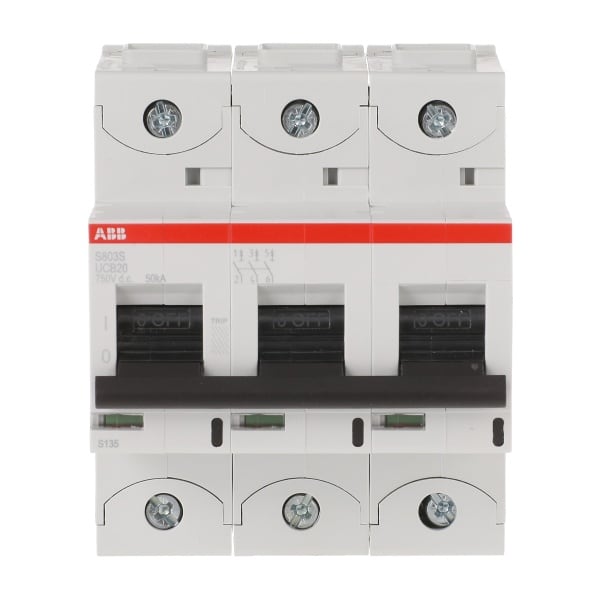 ABB - HLS-Sicherungsautomat 3-polig Charakteristik B Bemessungsstrom 20A AC/DC Anwend