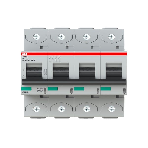 ABB - HLS-Sicherungsautomat 4-polig Charakteristik B Bemessungsstrom 5A 50kA/400VAC