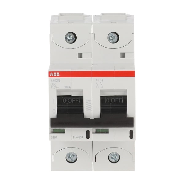 ABB - HLS-Sicherungsautomat 2-polig Charakteristik D Bemessungsstrom 63A 36kA/400VAC