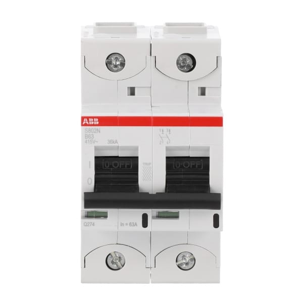 ABB - HLS-Sicherungsautomat 2-polig Charakteristik B Bemessungsstrom 63A 36kA/400VAC