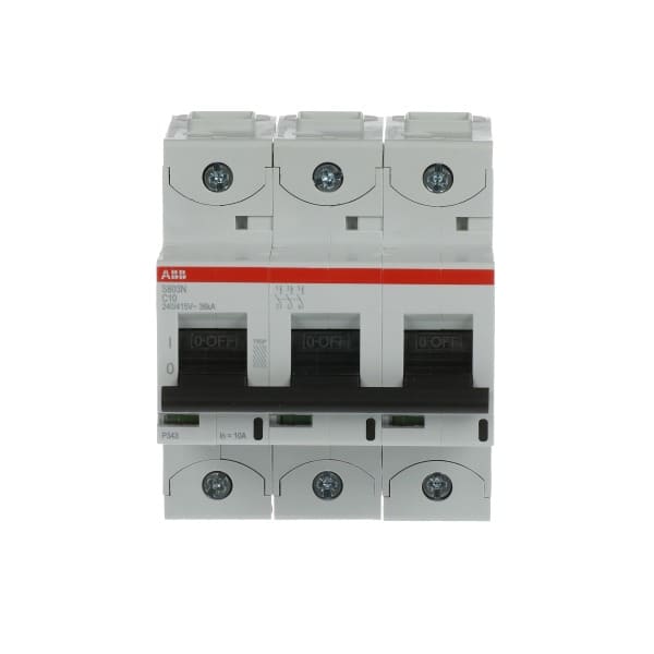 ABB - HLS-Sicherungsautomat 3-polig Charakteristik C Bemessungsstrom 10A 36kA/400VAC