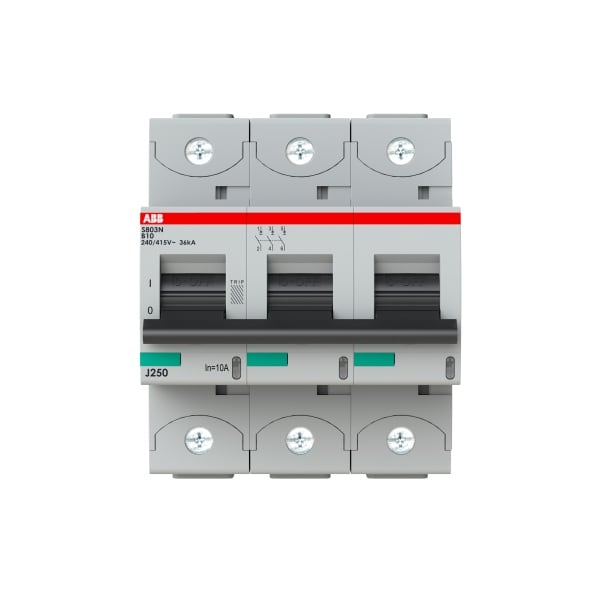 ABB - HLS-Sicherungsautomat 3-polig Charakteristik B Bemessungsstrom 10A 36kA/400VAC