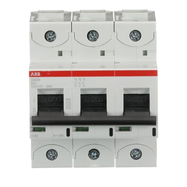 ABB - HLS-Sicherungsautomat 3-polig Charakteristik B Bemessungsstrom 20A 36kA/400VAC