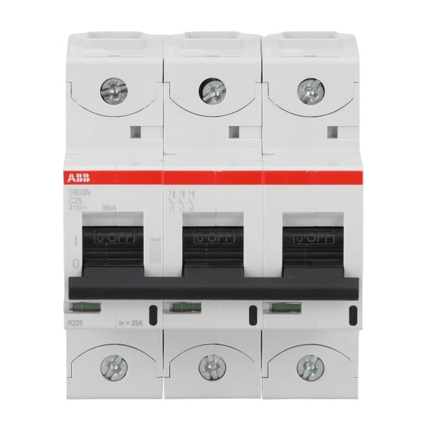 ABB - HLS-Sicherungsautomat 3-polig Charakteristik C Bemessungsstrom 25A 36kA/400VAC