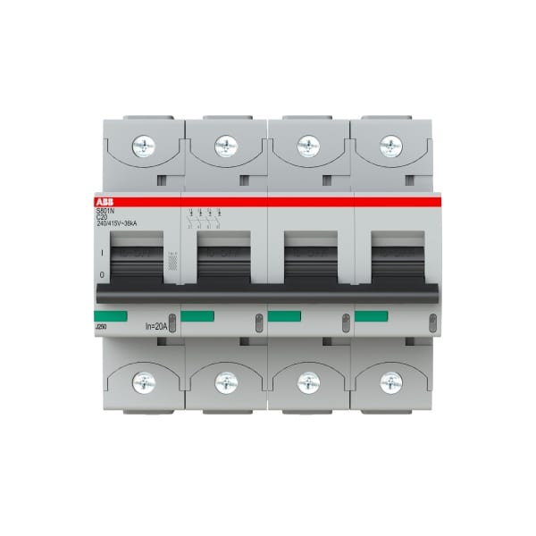 ABB - HLS-Sicherungsautomat 4-polig Charakteristik C Bemessungsstrom 20A 36kA/400VAC