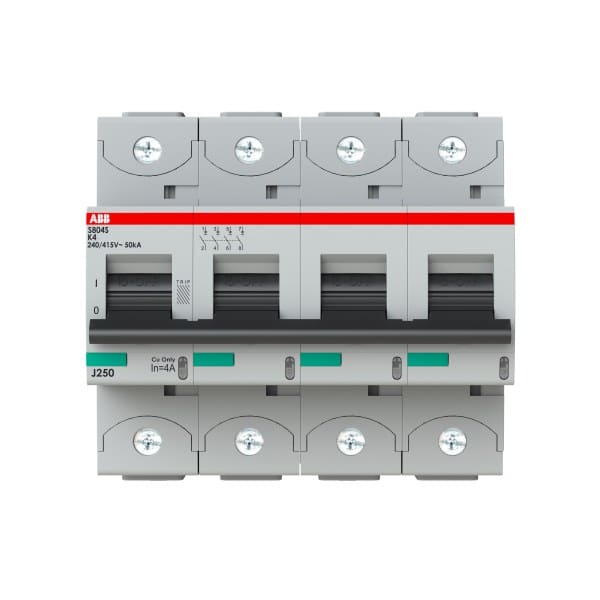 ABB - HLS-Sicherungsautomat 4-polig Charakteristik K Bemessungsstrom 4A 50kA/400VAC