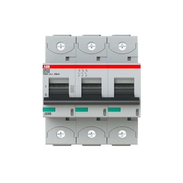 ABB - HLS-Sicherungsautomat 3-polig Charakteristik K Bemessungsstrom 8A AC/DC Anwend