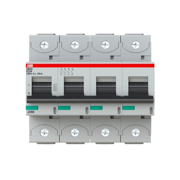 ABB - HLS-Sicherungsautomat 4-polig Charakteristik B Bemessungsstrom 4A AC/DC Anwend