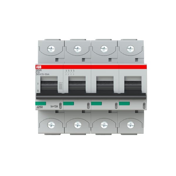 ABB - HLS-Sicherungsautomat 4-polig Charakteristik C Bemessungsstrom 10A 50kA/400VAC