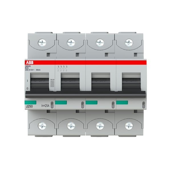 ABB - HLS-Sicherungsautomat 4-polig Charakteristik B Bemessungsstrom 25A 50kA/400VAC