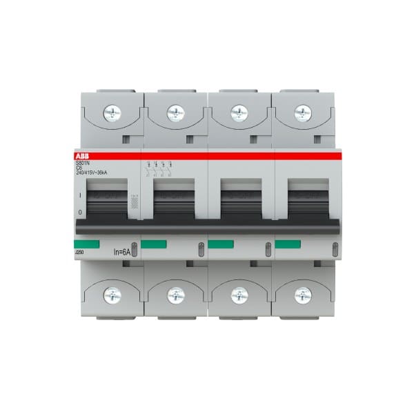 ABB - HLS-Sicherungsautomat 4-polig Charakteristik C Bemessungsstrom 6A 36kA/400VAC