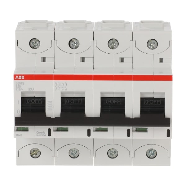 ABB - HLS-Sicherungsautomat 4-polig Charakteristik B Bemessungsstrom 50A 50kA/400VAC