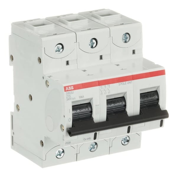 ABB - HLS-Sicherungsautomat 3-polig Char Z Bemessungsstrom 15A 50kA/240VAC nach UL489
