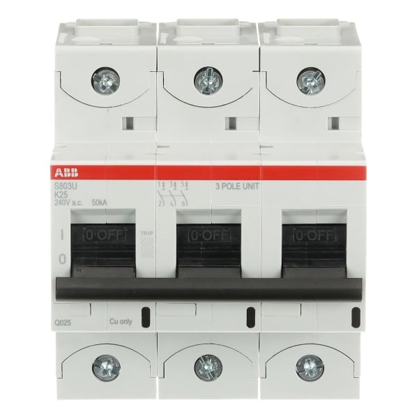 ABB - HLS-Sicherungsautomat 3-polig Char K Bemessungsstrom 25A 50kA/240VAC nach UL489