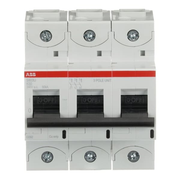 ABB - HLS-Sicherungsautomat 3-polig Char K Bemessungsstrom 50A 50kA/240VAC nach UL489