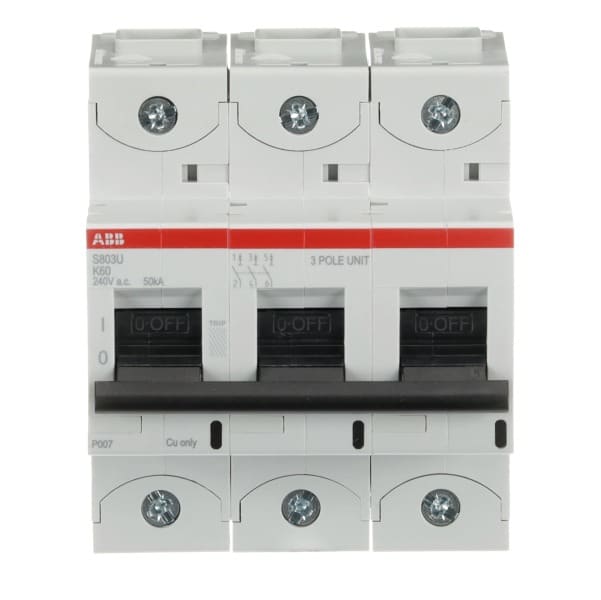 ABB - HLS-Sicherungsautomat 3-polig Char K Bemessungsstrom 60A 50kA/240VAC nach UL489
