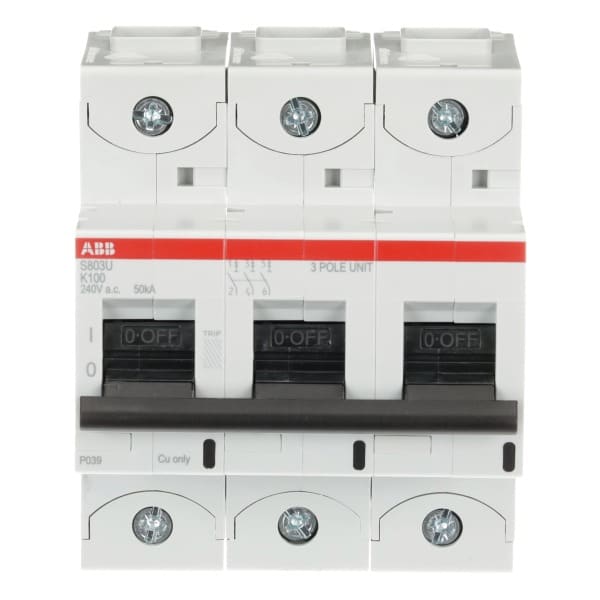 ABB - HLS-Sicherungsautomat 3-polig Char K Bemessungsstrom 100A 50kA/240VAC nach UL489