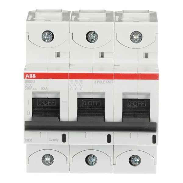 ABB - HLS-Sicherungsautomat 3-polig Char Z Bemessungsstrom 100A 50kA/240VAC nach UL489
