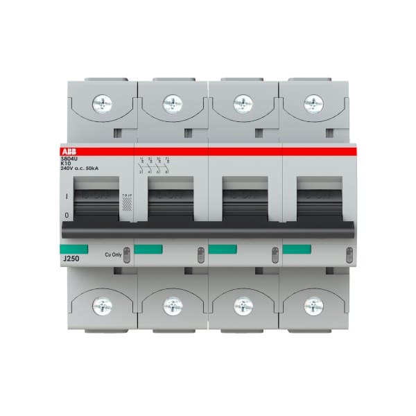 ABB - HLS-Sicherungsautomat 4-polig Char K Bemessungsstrom 10A 50kA/240VAC nach UL489
