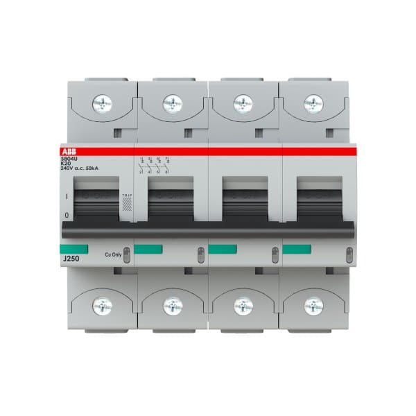 ABB - HLS-Sicherungsautomat 4-polig Char K Bemessungsstrom 20A 50kA/240VAC nach UL489