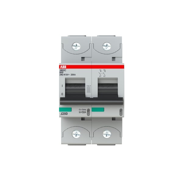 ABB - HLS-Sicherungsautomat 2-polig Charakteristik B Bemessungsstrom 50A 25kA/400VAC