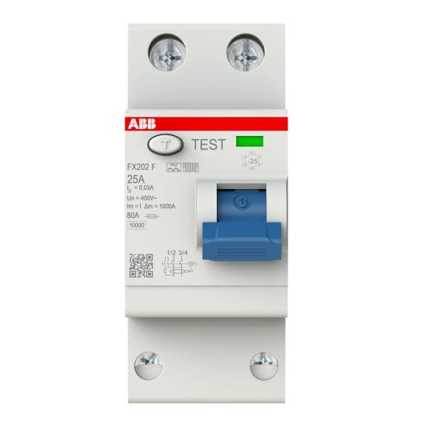 ABB - FlexLine Fehlerstromschutzeinrichtung 2-polig Typ F Bemessungsstrom 25A 30mA