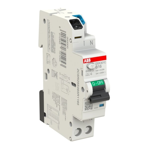 ABB - FlexLine FILS 1+N Typ AG kurzzeitverzögert Char B 16A 30mA 6kA Schmalbau 1TE