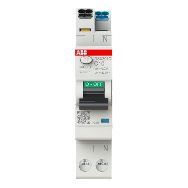 ABB - FlexLine FILS 1+N Typ F Charakteristik C 10A 30mA 6kA Schmalbau 1TE Baubreite