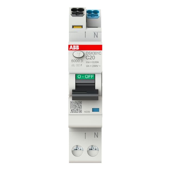 ABB - FlexLine FILS 1+N Typ F Charakteristik C 20A 30mA 6kA Schmalbau 1TE Baubreite