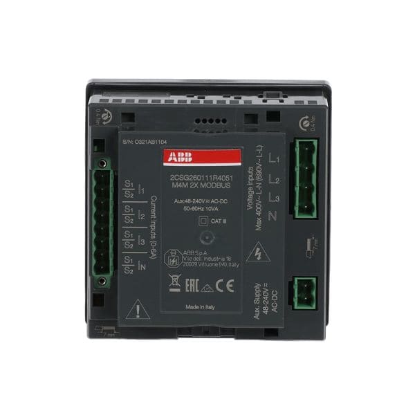 ABB - Netzanalysator Modbus RTU Schnittstelle DinRail-Schiene 2 digitale Ausgänge