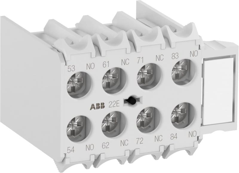 ABB - Hilfskontaktblock 3S/1Ö fronts. anbaubar EN50012 Ringkabelschuhanschluss