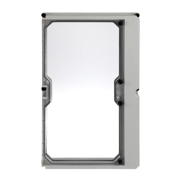 ABB - Klappdeckel 302x186x45mm Deckel mit Fingergriff für Klapptür transparent APO
