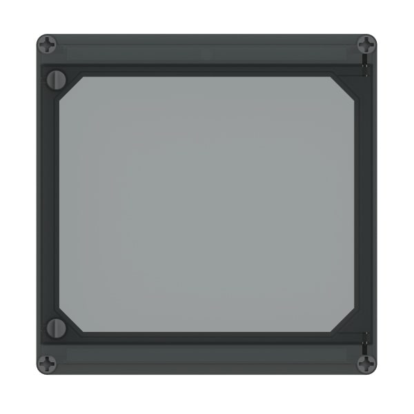 ABB - Klappdeckel 300x300x45mm Deckel mit Fingergriff für Klapptür transparent APO