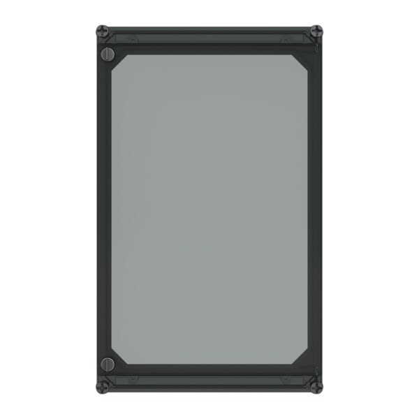 ABB - Klappdeckel 485x300x45mm Deckel mit Fingergriff für Klapptür transparent APO